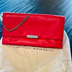 Loeffler Randall Crossbody/Clutch RED